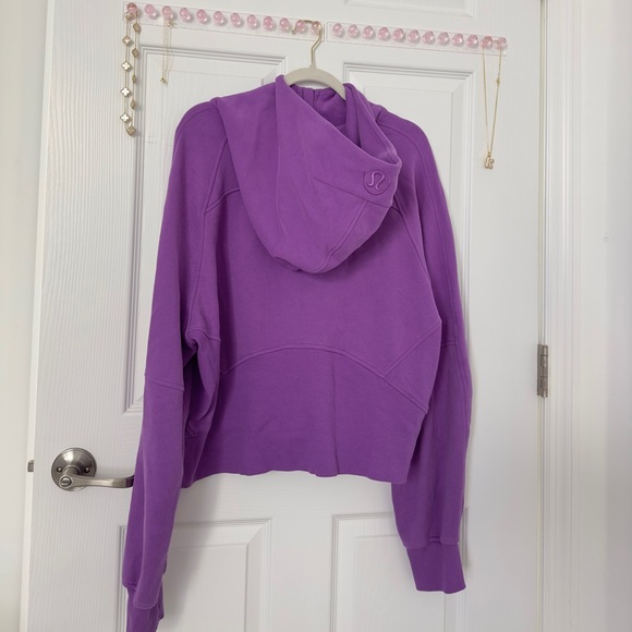 Lululemon Scuba Half-zip Cotton-blend Hoodie - Moonlit Magenta - Picture 7 of 12